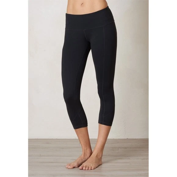 Wide Waist Mid Rise Capri Leggings