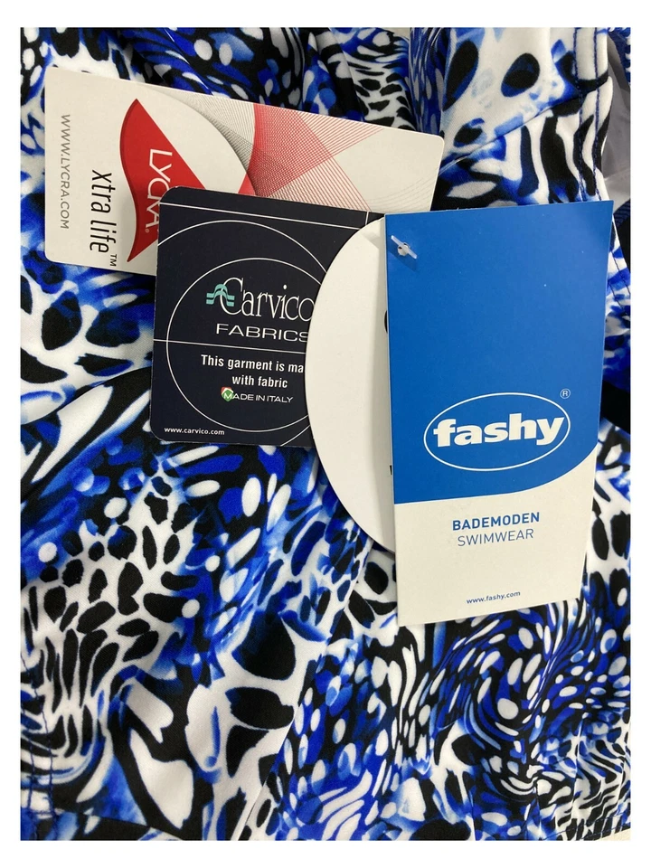 FASHY costume donna intero coppa C fantasia azzurro/nero art 21995 01 C MADE ITA - Bild 3 von 4