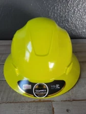 Full Brim Hard Hat Lime with Fas-trac Suspension