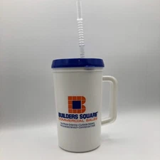 Vintage Builders Square Super Thermo Mug 34oz Hot Or Cold Betras USA Large