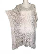 Women’s Cejon Knit Poncho Sweater Boho One Size  CoverUp Casual Beach Travel Fun