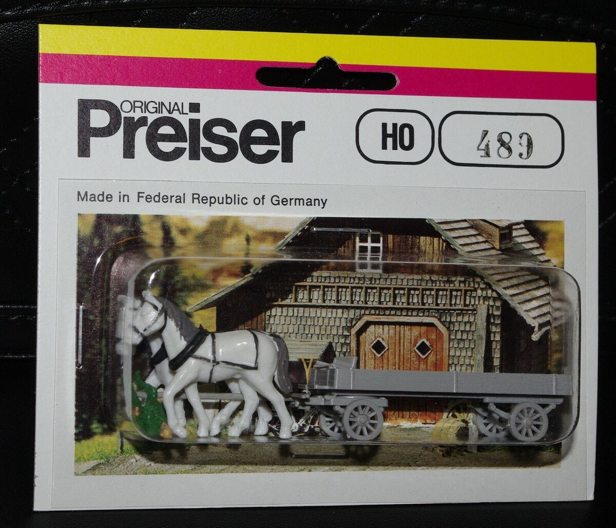 Preiser, Vintage, New in the Box, HO scale Wagons, 477, 478, 489