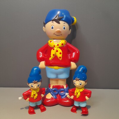 Vintage Noddy Konvolut Schaumbadflasche (leer) Aufziehspielzeug (x1 funktionstüchtig)