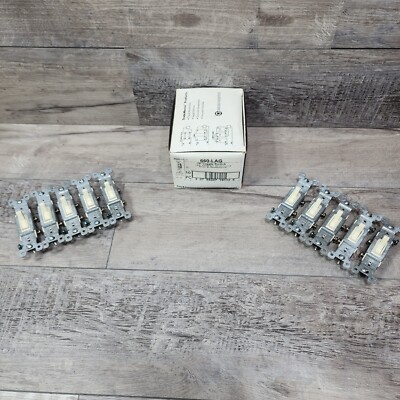 Box Of 10- Pass & Seymour 660-LAG Single Pole Toggle Switch 15A 120VAC,- New