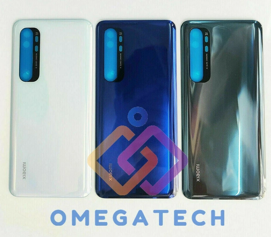 OMEGATECH Scocca Posteriore per Xiaomi Mi Note 10 Lite M2002F4LG Vetro Cover = Originale