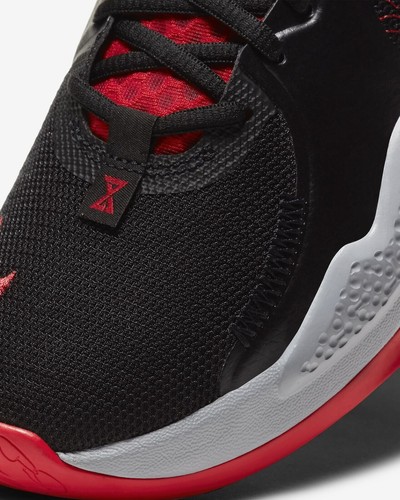NEW PG 5 Men's Size 9 Black/University Red-White CW3143 002 Fast Ship RARE!!! - Picture 4 of 8