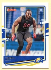2020 Panini Donruss Football Terrell Lewis Rookie card #291 Los Angeles Rams. rookie card picture