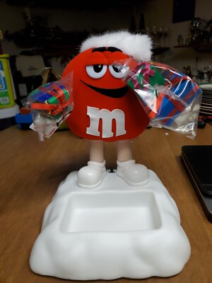 Vintage M&M's RED Animated Christmas Display Figure new no box