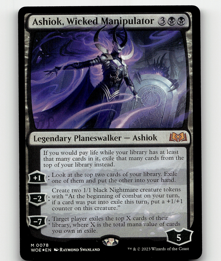 FOIL - MTG Ashiok, Wicked Manipulator 78 - Wilds of Eldraine | eBay