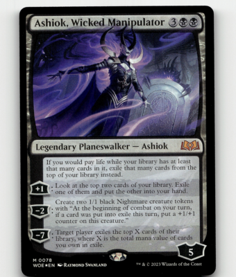 FOIL - MTG Ashiok, Wicked Manipulator 78 - Wilds of Eldraine | eBay
