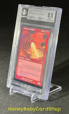 【PSA9】2001 Crimson Hellkite 7ED FOIL MTG Seventh Edition Foil 2001 Crimson Hellkite BGS 8.5 NM/MT+