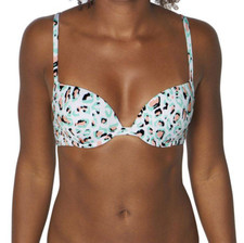 Sloggi Swim Wild Heart PU Womens Underwired Push Up Bikini Bra New