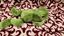 Vintage Dakin Green Spotted Frog 1976 Plush Stuffed Animal 10" Nutshell Filling