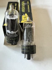 Matched Pair SYLVANIA 6BQ6GA POWER VACUUM TUBES