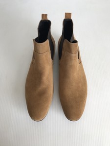 camel suede chelsea boots