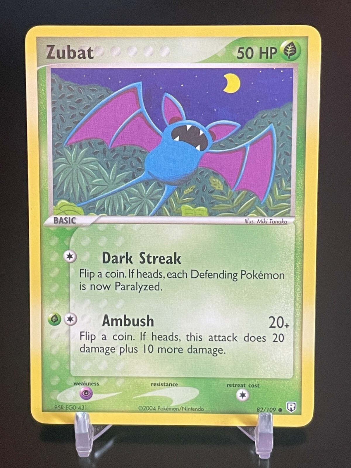 Pokemon Zubat 82/109 ex Team Rocket Returns NM