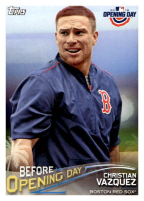 2018 Topps Opening Day Before Opening Day #BODCV Christian Vazquez Insert