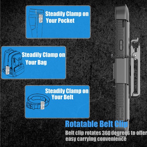 For Samsung Phone Shockproof Case With Belt Clip Kickstand + Screen Protector - 第 12/48 張圖片