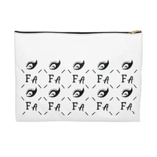 F.A White Storage Pouch