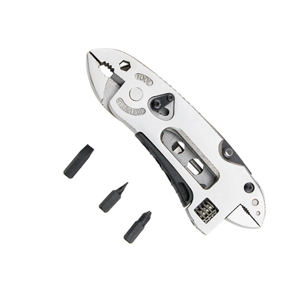 Multi Tool Set Adjustable Wrench Jaw Screwdriver Pliers Knife Survival Gear New