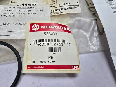 #ad NORGREN 536 03 Pressure Regulator Repair Kit $131.67