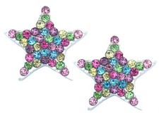Small Colorful Star Stud Post Earrings Girl Women Fashion Jewelry e2080m