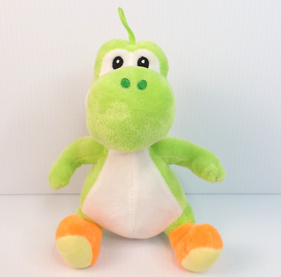 Super Mario Bros World 7.5  Green Yoshi Plush Stuffed Animal Basic Fun