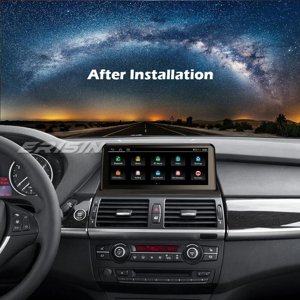 10.25” CarPlay Android 10.0 Autoradio GPS Navi für BMW X5 E70 X6 E71 CIC DAB+IPS - Bild 3 von 4