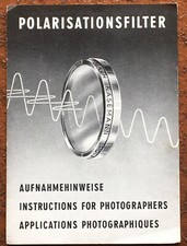 Polarex Polarizing Filter - Shooting Notes from Jan. 1957