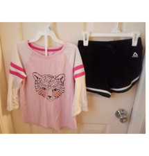 Girls 7/8 Reebok shorts outfit