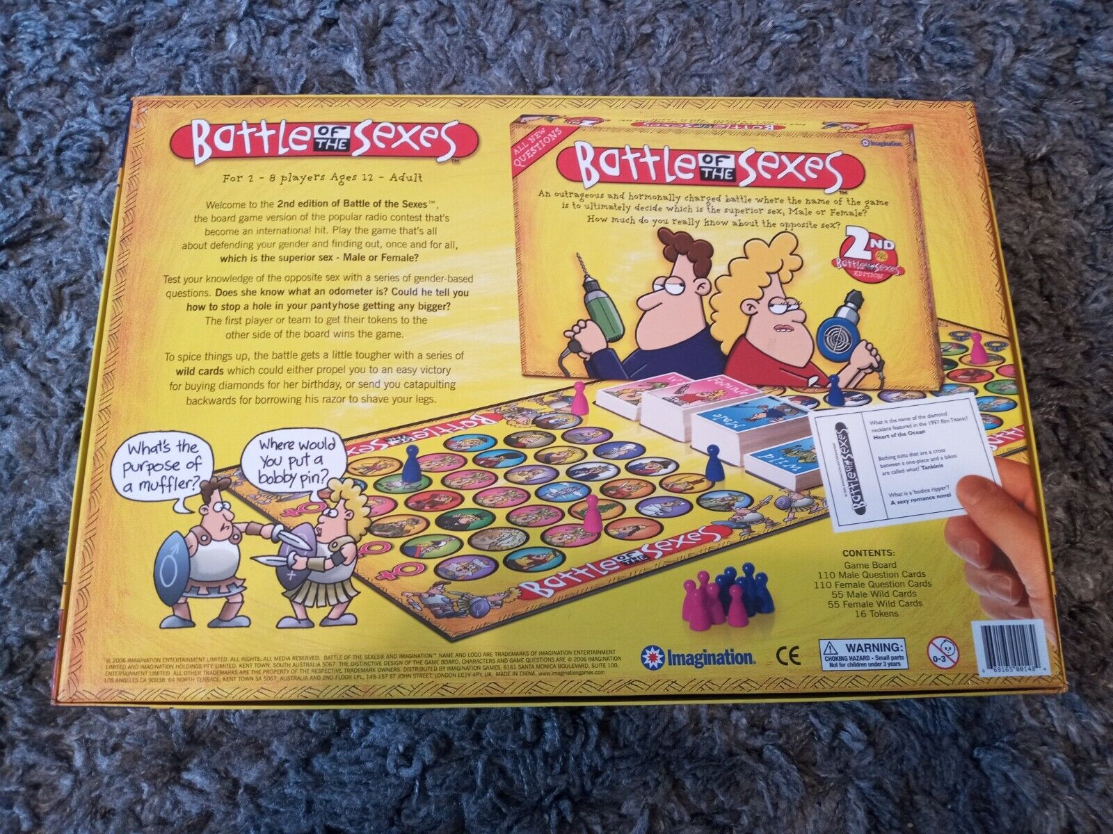 Battle of the Sexes 2nd Edition Board Game All new questions by