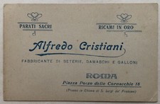 Postcard Alfredo Cristiani sacred silk walls church Rome T16