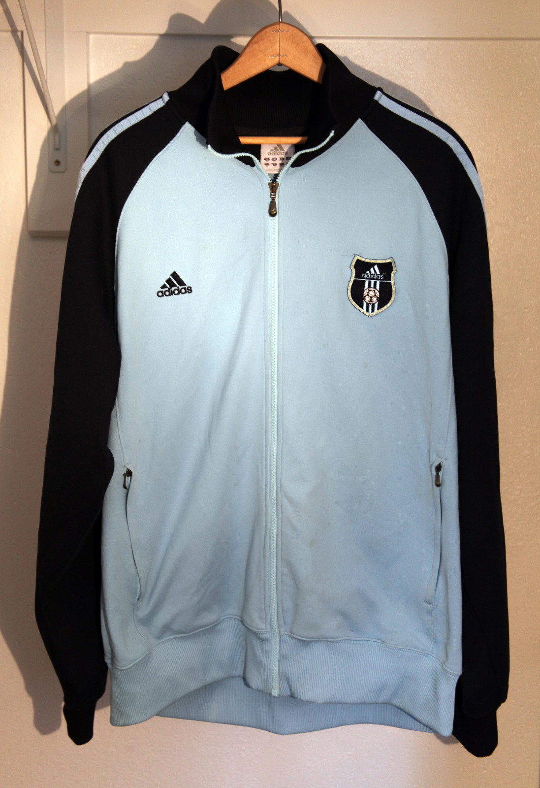 Vintage Adidas Baby Blue World Cup Soccer Track Top Jacket Size XL