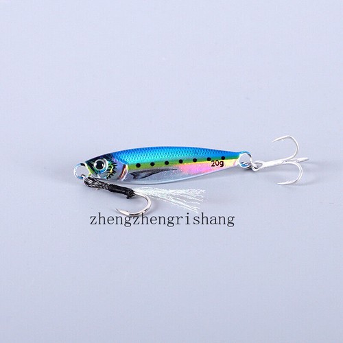 6PCS Maschere in Metallo Offshore Micro Farfalla Esca da Pesca per Tonno Snapper 7g -80g - Foto 9 di 20
