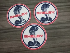 3pcs SHELBY COBRA Car American Iron on Patch or Sew Embroidered on fabric#001