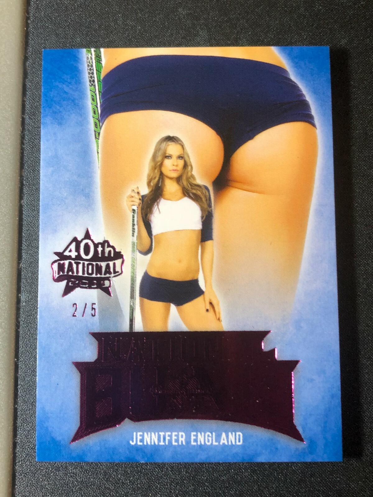 2019 Benchwarmer JENNIFER ENGLAND 40th National BUMS Pink BUTT/5 DODGEBALL Hot