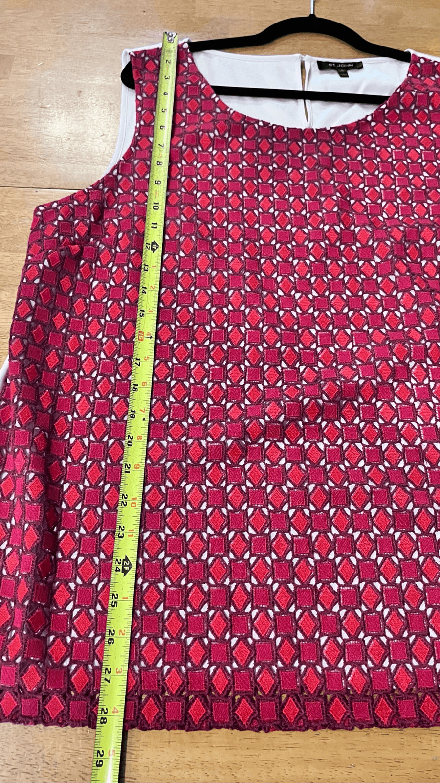 ST. JOHN HIBISCUS MULTI GEOMETRIC PATTERN TOP WOM… - image 8