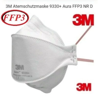 3M™ Aura™ 9330+ FFP3 Partikelmaske Mundschutz Atemschutzmaske Maske ohne Ventil