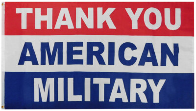 Bandiera Americana 3x5 FT &ndash; Grazie Militare &ndash; Rosso Bianco Blu &ndash; 100% Poliestere &ndash; EAGLE EMBLEMS