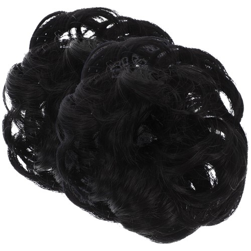 2 Pcs Perücke Haarring Frikadelle Hochsteckfrisur Frau Fräulein - 第 1/11 張圖片