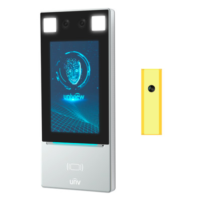 Uniview Gesichtserkennung Zugangskontrollterminal mit Handgelenkwärmesensor