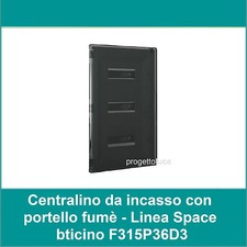 BTICINO Centralino quadro elettrico incasso 36 moduli fume DIN F315P36D3 SPACE
