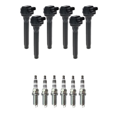 Hitachi 6 Ignition Coil & 6 NGK Iridium Spark Plugs Kit For Sienna 3.5 V6 2GRFE