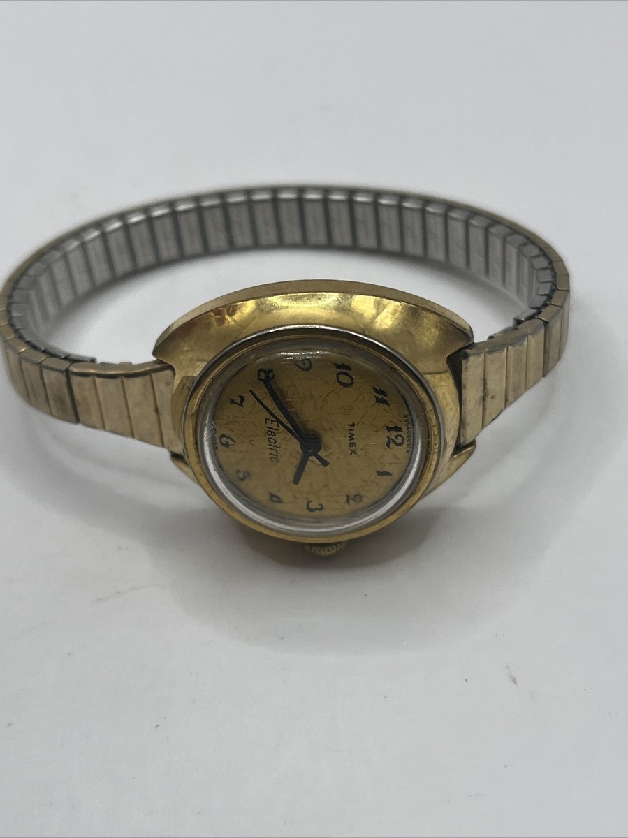 Timex Electric Women's Watch Speidel Band 1/20 10K Gold Top Timex Electric Women's Watch Speidel Band 1/20 10K Gold Top