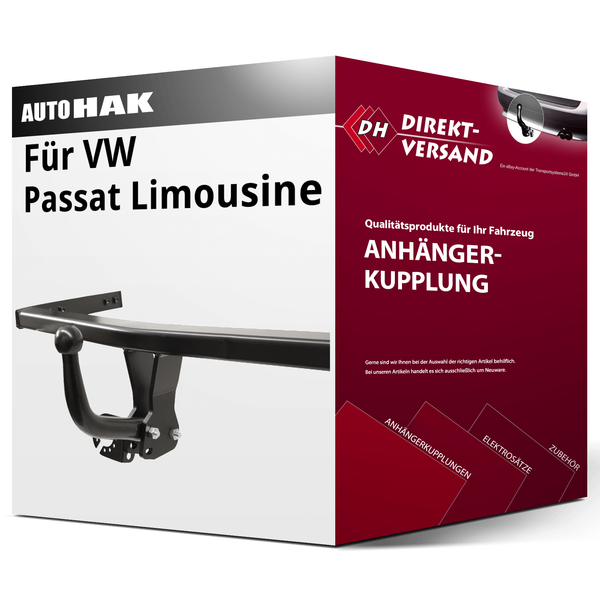 FüR Vw Passat Limousine B7 Typ 362 (Auto Hak) AnhäNgerkupplung Starr Neu-image