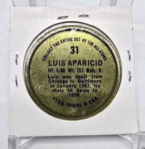 1964 Topps Coins Baseball LUIS APARICIO Baltimore Orioles #31 Sharp Graphics MLB - Picture 3 of 4