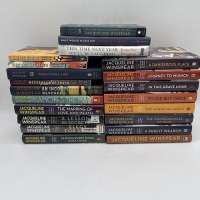 Complete Set of 18 Maisie Dobbs books by Jacqueline Winspear (PB/HC) + 3 Books