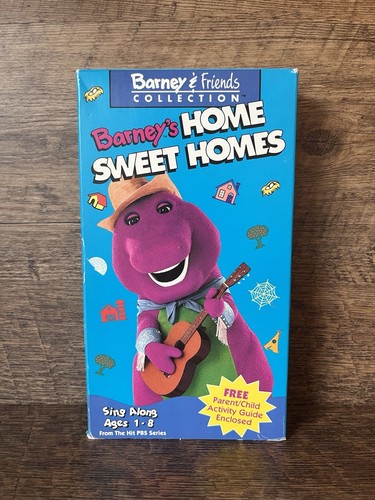 Barney VHS Barney’s Home Sweet Homes VOLLSTÄNDIG GETESTET Spaß Lernen pädagogisch