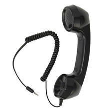 Black Retro Phone Handset Multifunction Radiation Proof Handheld Cell Phone Rece