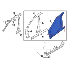 For Nissan Rogue Sport 2017-2022 Nissan G60336MAMA Left Uniside